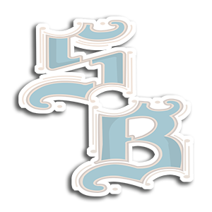Monograms style sticker SB